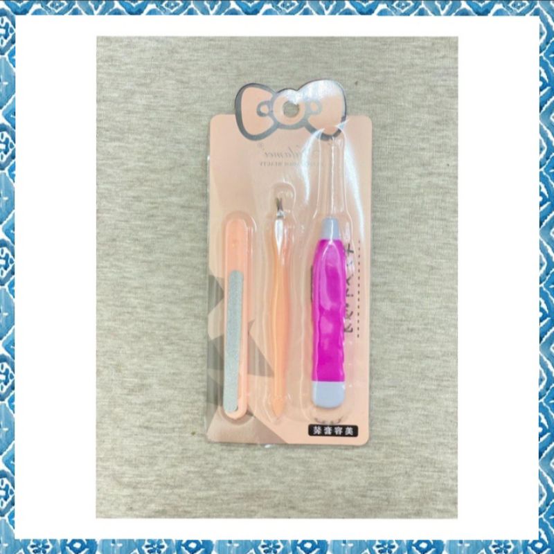 Set Pembersih Telinga LED dan Manicure Pedicure