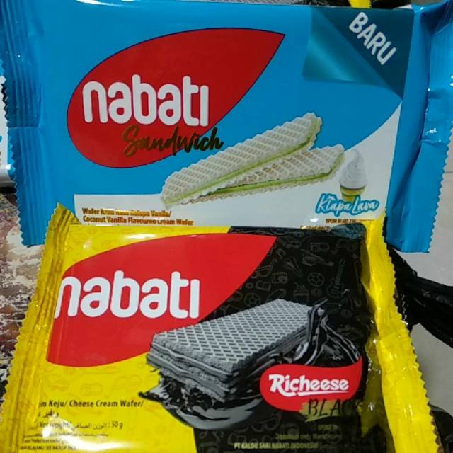 Nabati richeese black atau kelapa lava 50g