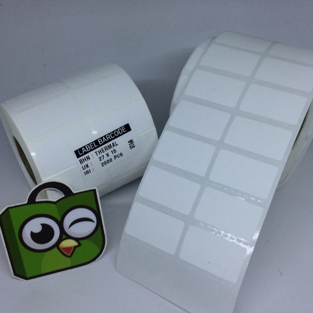 

Stiker Barcode Label Thermal / Barcode Label Direct Thermal uk. 27x15 mm stiker undangan