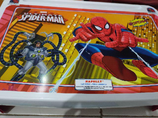 Meja Lipat Belajar Anak Lesehan Karakter Spiderman Napolly