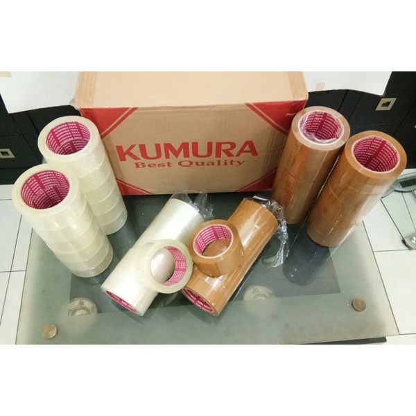 Isolasi KUMURA 48mm x 100 Yard Lakban Bening Isolasi Bening Nachi Premier Tape Transparan