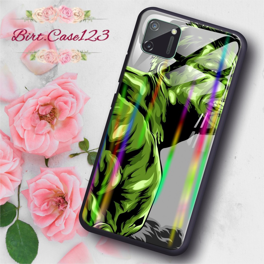 BC Case Gambar HULK back case glass aurora xiaomi redmi 4a 5a 6a 7a 8a 3 4x note4 note4x note5 note8