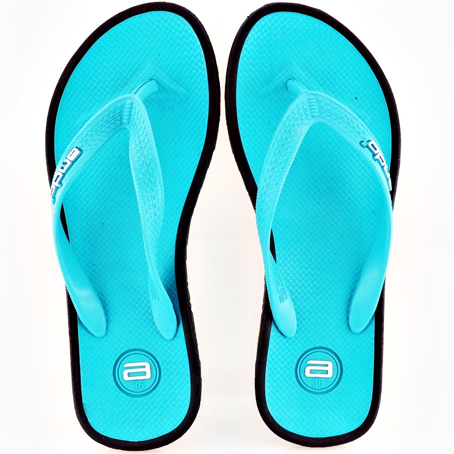 Ando Thunder Wanita Toska/Hitam - Sandal Jepit Ando Surabaya