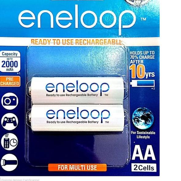 10.10 Baterai Panasonic Eneloop AA 2000mah/ Baterai eneloop AA isi 2 ?