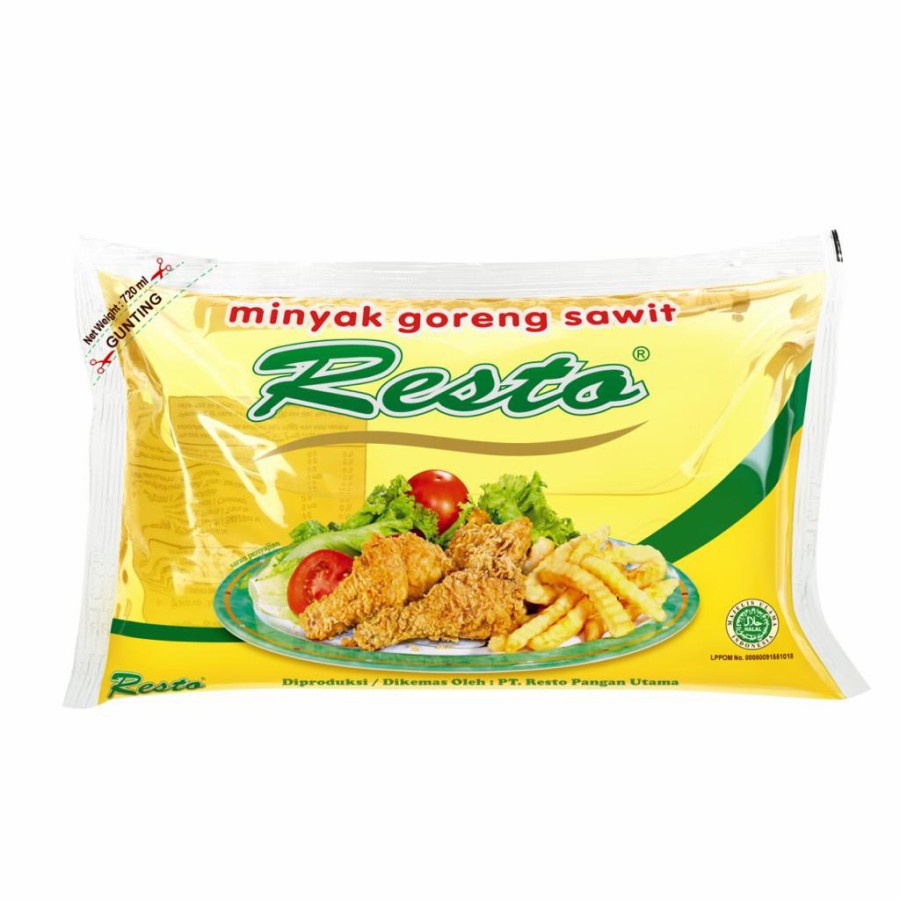 

Minyak Goreng Resto (Bantal ) 720 ML 1Carton isi 12pcs Ready