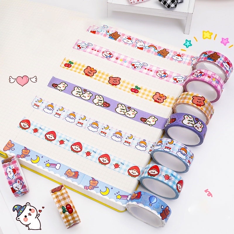 Tape / Selotip Motif Karakter Lucu Isi 4