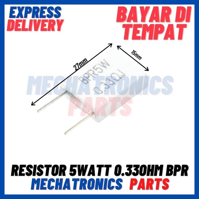 [PAS-9314] RESISTOR 5WATT 0.33OHM BPR