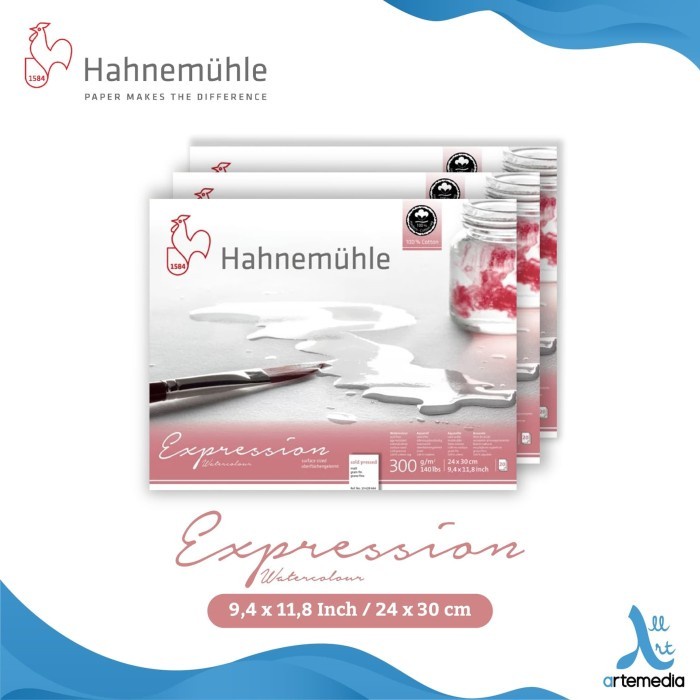 

Hahnemuhle Expression Watercolor Paper Block Kertas Cat Air