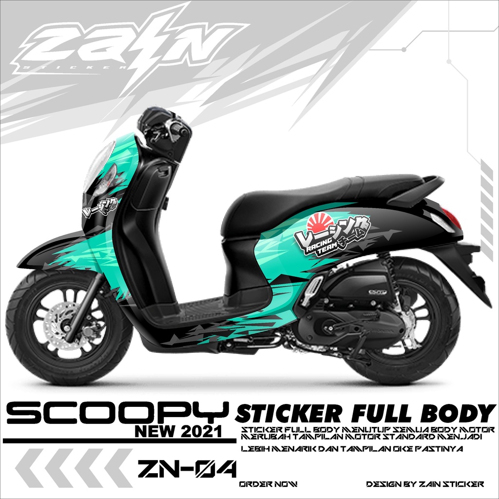 Sticker Decal Full Body Motor ScOopy New Fi 2020-2021 Dekal Setiker Striping Scoopy Fi new Variasi M