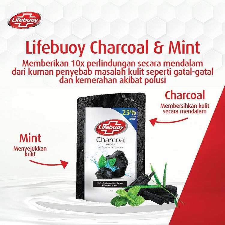 Lifebuoy Body Wash Refill Charcoal 400ml