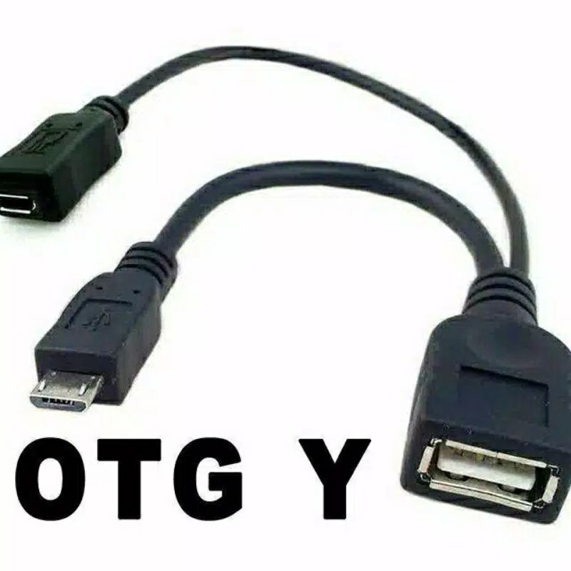 Kabel Micro OTG Y USB HP to USB Female untuk Membaca Hard Disk External