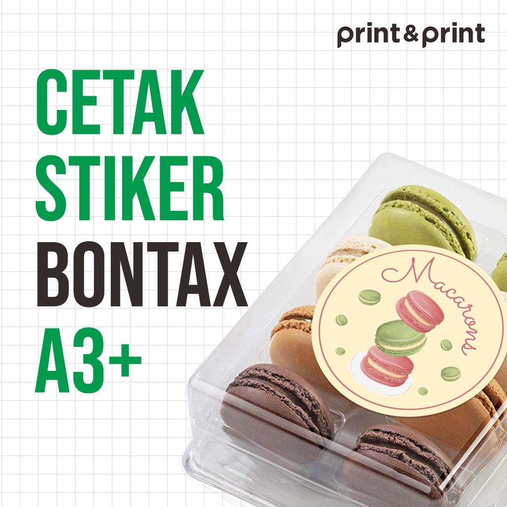 

Cetak Stiker Bontax A3+ // Cetak Label // FREE Cutting