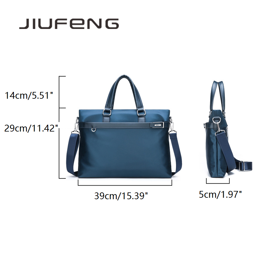 Promo Terbaru Jiufeng Tas Bahu Pria Bisnis Kanvas Tahan Air Satu Tas Kantor Tas Komputer 14 Inci
