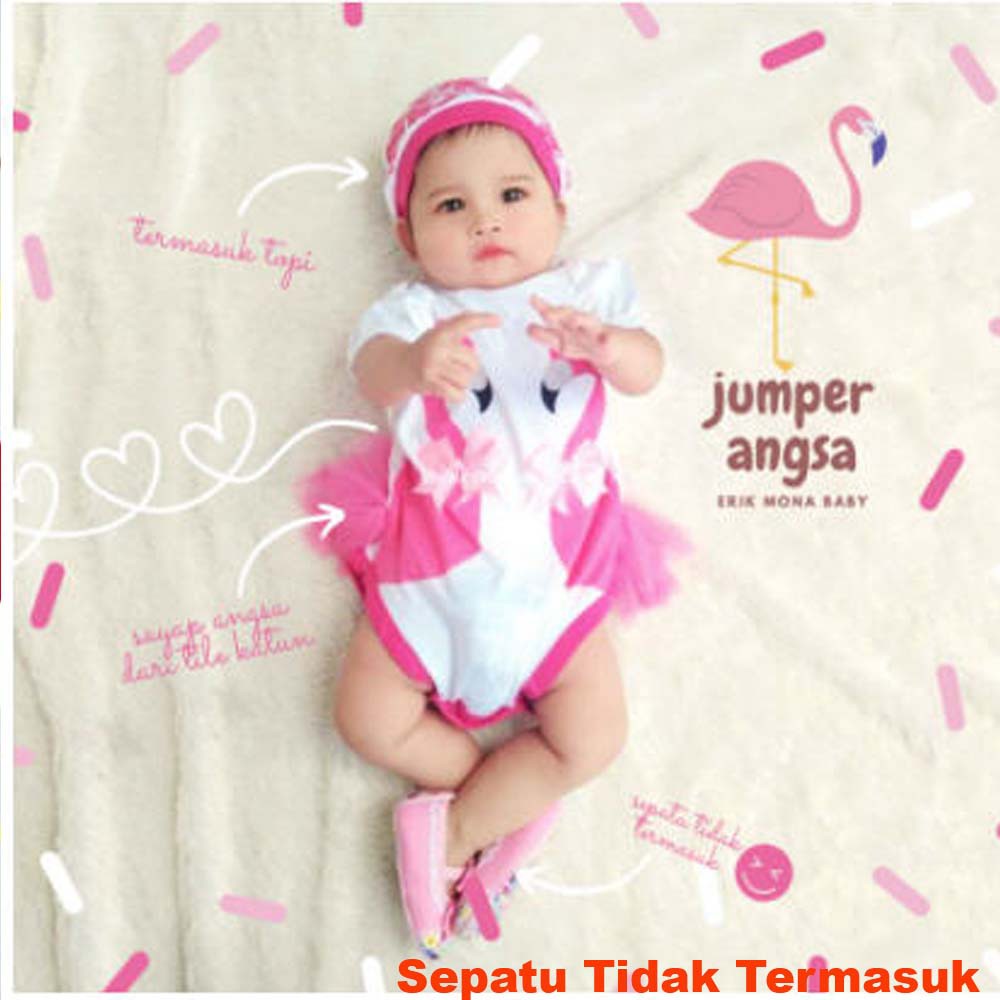 Baju Bayi Perempuan Jumper Bayi Lucu Duo Swan