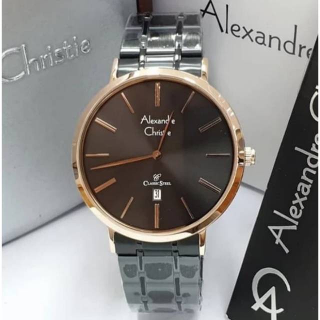 Jam Tangan Pria Original Alexandre Cristie AC 8597