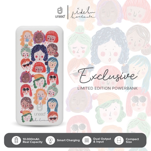 Ideku Handmade x Uneed Indonesia Powebank Faces