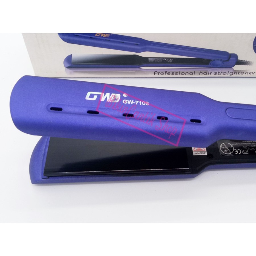 Catokan Rambut Wanita Gowei GW 7108 2in1 Plat Lebar Rebonding Lurus Salon Murah Suhu Panas New Ori