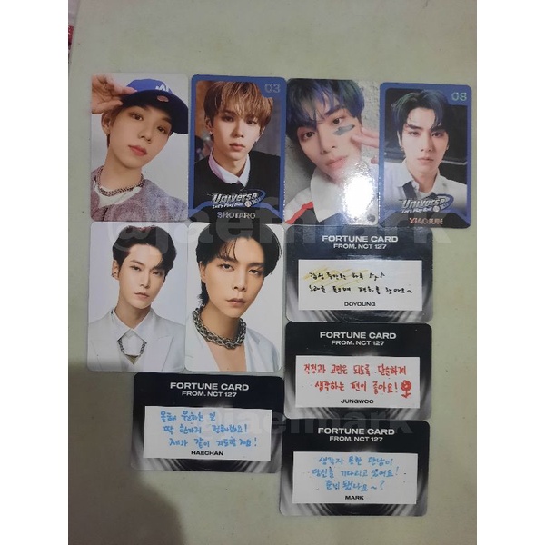 TRADING CARD NCT UNIVERSE SHOTARO SET SELCA KONSEP,  THE LINK FORTUNE CARD NCT 127, PC KONSEP DOYOUN