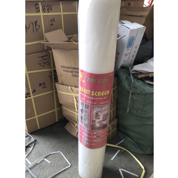 PER ROL KAWAT NYAMUK NILON NYLON PLASTIK / KAIN KASA NYAMUK TRITOP 25M PUTIH/KAIN KASA NYAMUK/KAIN N
