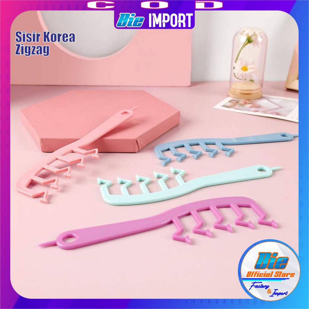 Sisir Korea Zigzag Model Kekinian Gaya Rambut Korea Impor Besr Seller