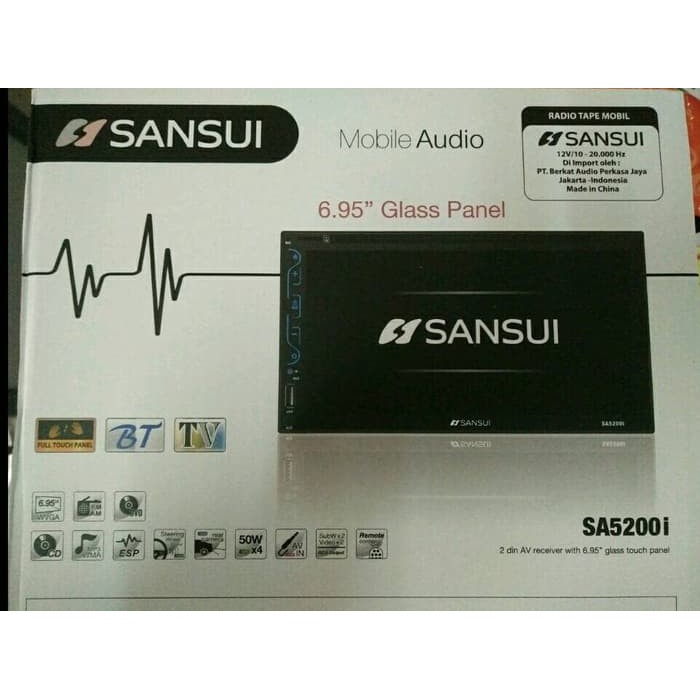 Promo HEAD UNIT SANSUI SA 5200i / 5201i / 5202i DOUBLE DIN TERMURAH
