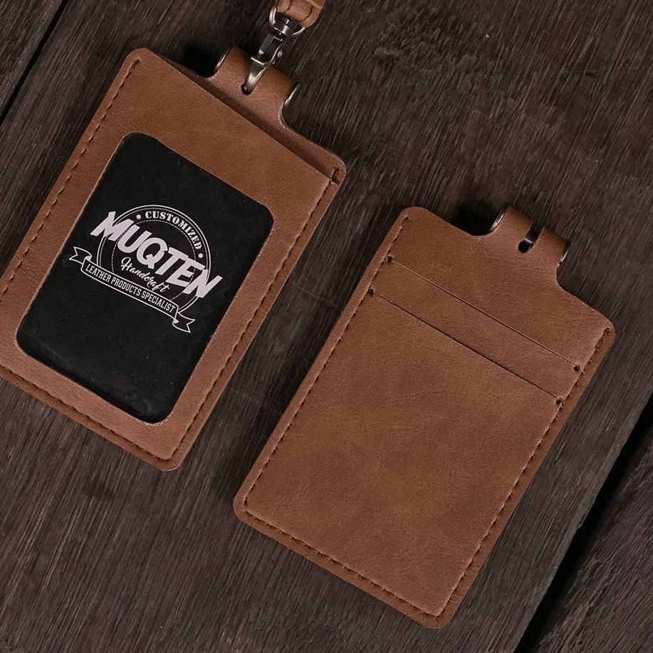 

Kekinian Id Card Temboro Nametag Terdapat 3 Slot Souvenir Kantor Pu Leather Card Holder Coklat