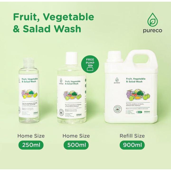 PURECO LIQUID VEGGIE WASH / SABUN CUCI BUAH SAYUR / PURE CO LIQUID VEGGIE WASH