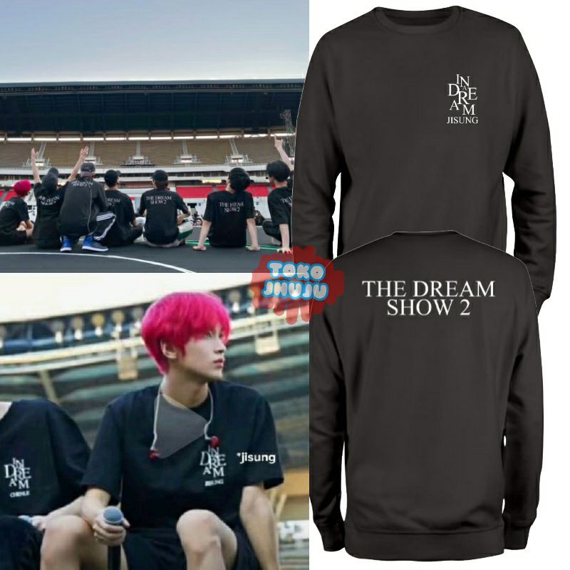 Basic Sweater NCT Dream The Dream Show 2 sablon Logo ( Request Nama ) + Belakang