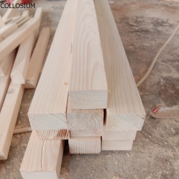 RK Kaso Kayu Jati belanda 200 x 6 x 4 cm Sudah Serut Halus Siap Pakai Bisa Custom Ukuran Sesuai