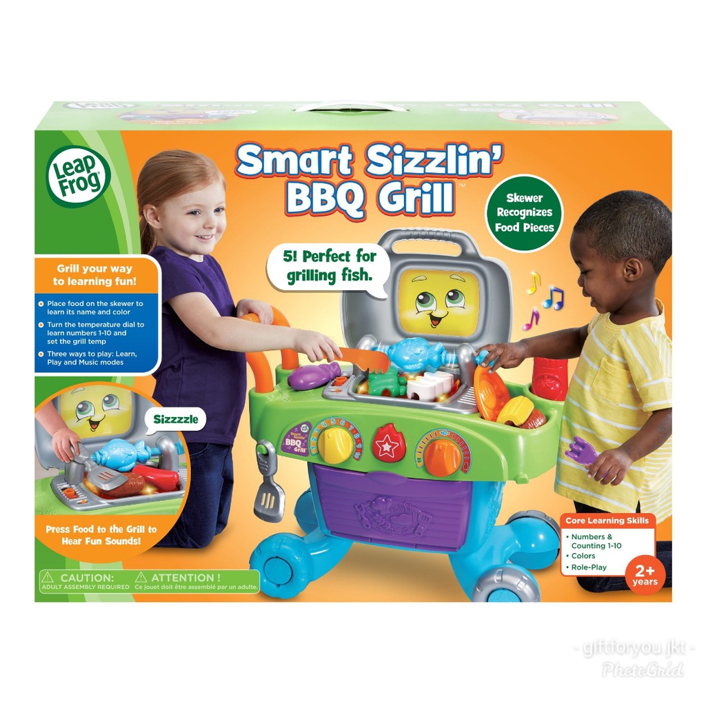 LeapFrog Smart Sizzlin' BBQ Grill Mainan Anak Masak Masakan Original Edukasi Musical Leap Frog