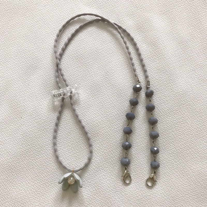 2in1 Strap Masker Crystal