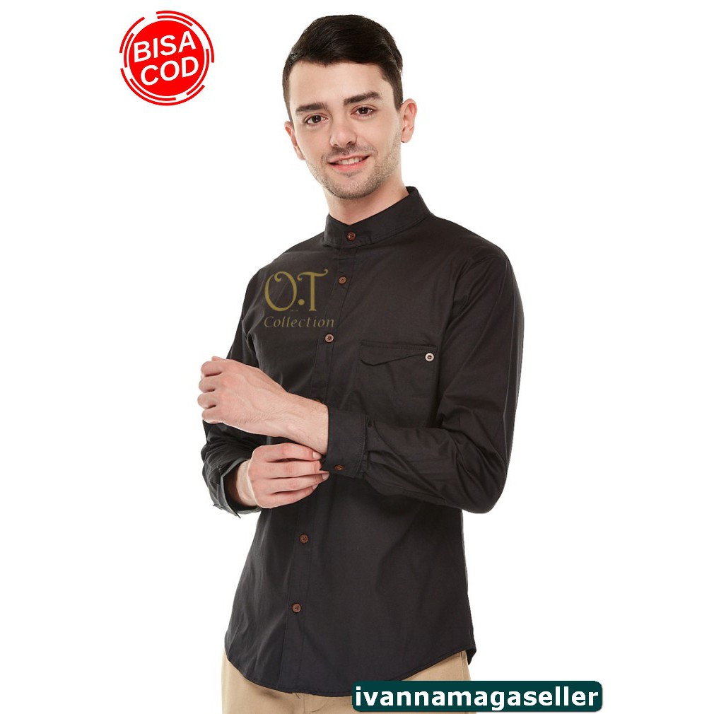 ( Cod ) Baju Koko Pria / Muslim Pria / Kemeja Koko Bordir Addhiba SB188 [Koko Zyan Ot] Baju Koko Ka