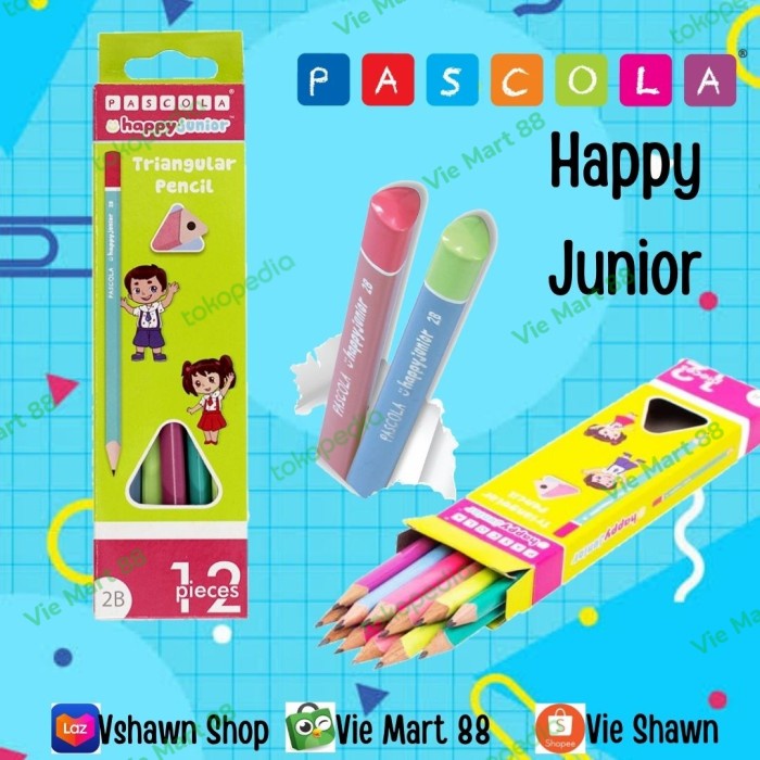 

Aman Standard Pascola Happy Junior 2B - Pensil 12 Pcs Terbatas