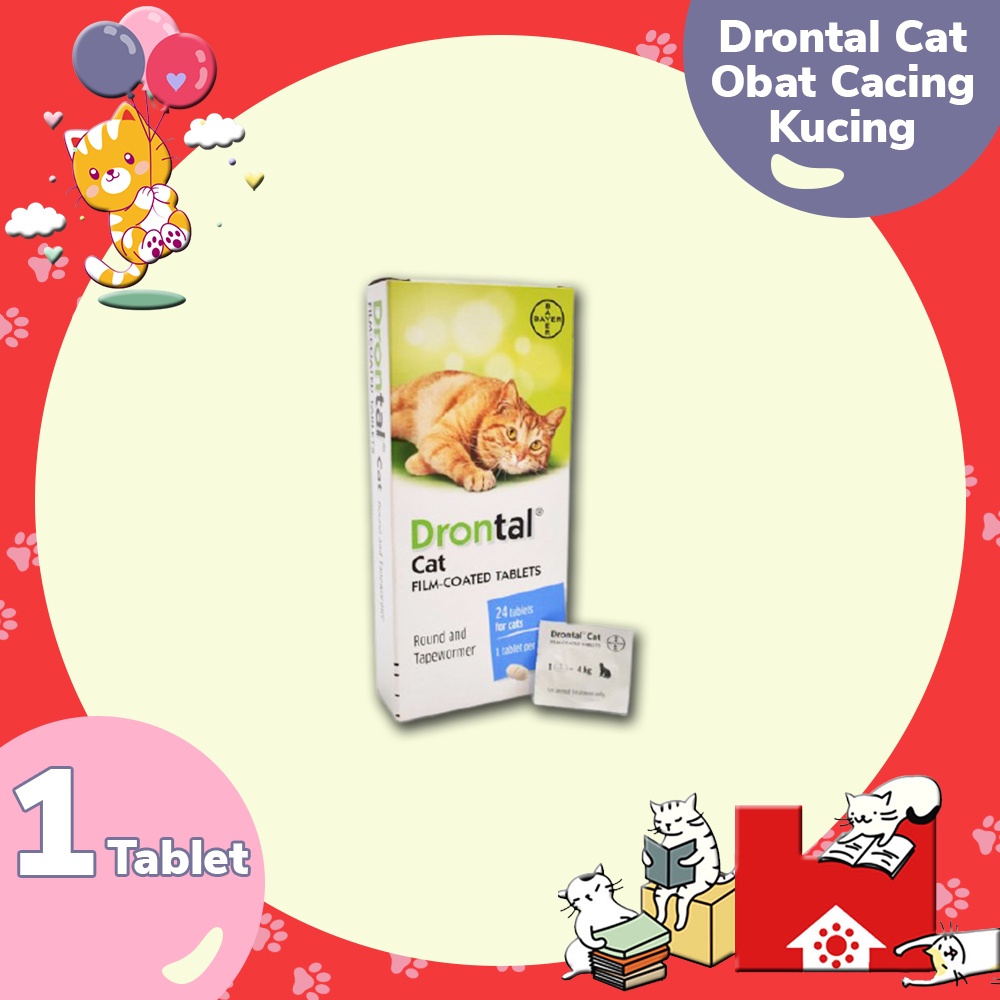 Promo DRONTAL CAT OBAT CACING KUCING