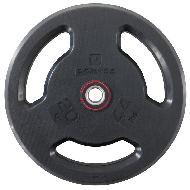 DOMYOS - 3GRIP WEIGHT PLATE BESI KIT 20 KG 28MM / PLATE / WEIGHT PLATE