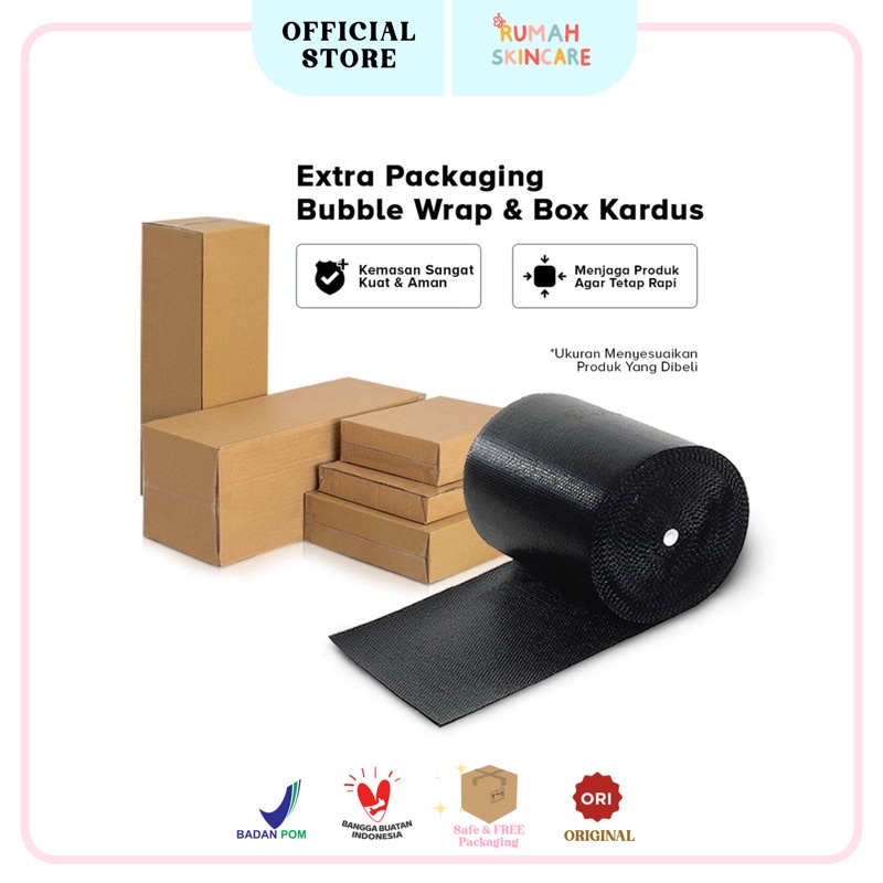 EXTRA PACKAGING TAMBAHAN (BUBBLE WRAP / KARDUS) PAKET AMAN DIJAMIN