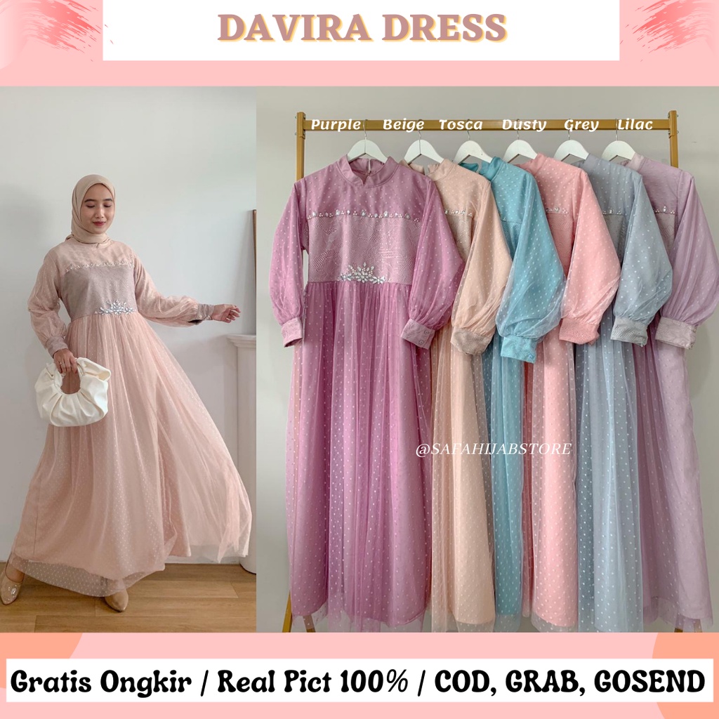 DAVIRA DRESS / DRESS RAYA / DRESS KONDANGAN / BRIDESMAID / SERAGAMAN