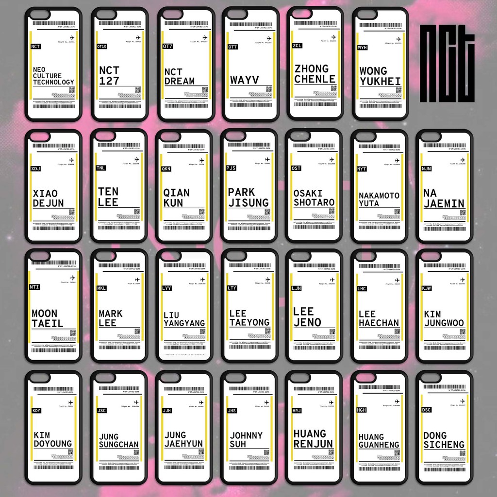 [HARDCASE] NCT ticket we heart it case oppo vivo realme redmi xiaomi samsung iphone asus reno