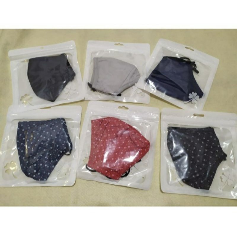 Masker Kain 3 PLY import bahan katun jepang, ada tempat filter masker gratis 1 pcs filter karbon