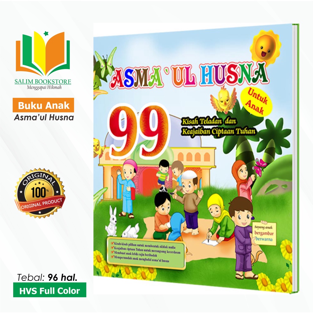 

Buku Anak Muslim - Asmaul Husna | HVS FULL COLOR - 100% ORIGINAL