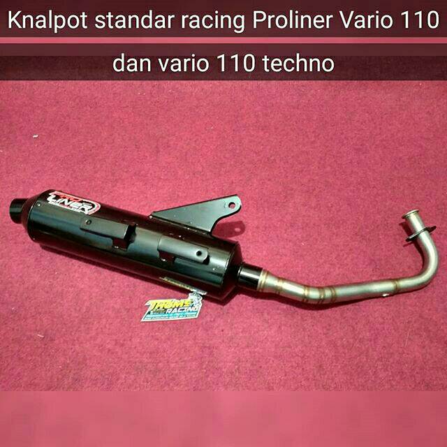 Knalpot Standar racing proliner 
Honda Vario 110 techno ,vario110 karbu