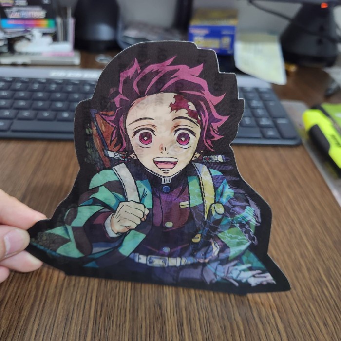 

STIKER 3D MOTION LENTICULAR ANIME - D0032 - Demon Slayer - Tanjiro