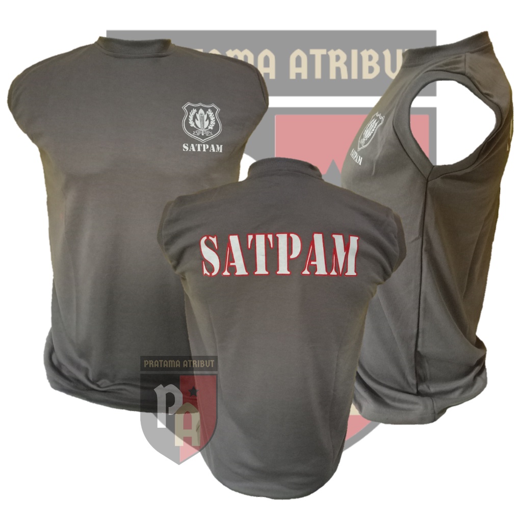 Security Satpam kaos security terbaru baju kaos dalaman satpam security coklat Terbaru murah