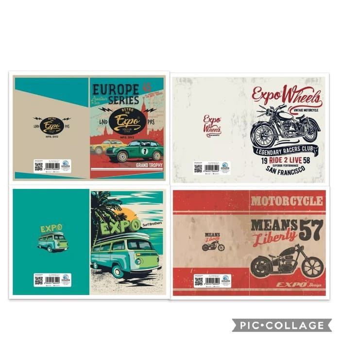 

nn Buku Tulis Expo 42 lembar Locomotif Murah Sekolah SD SMP SMA Campus