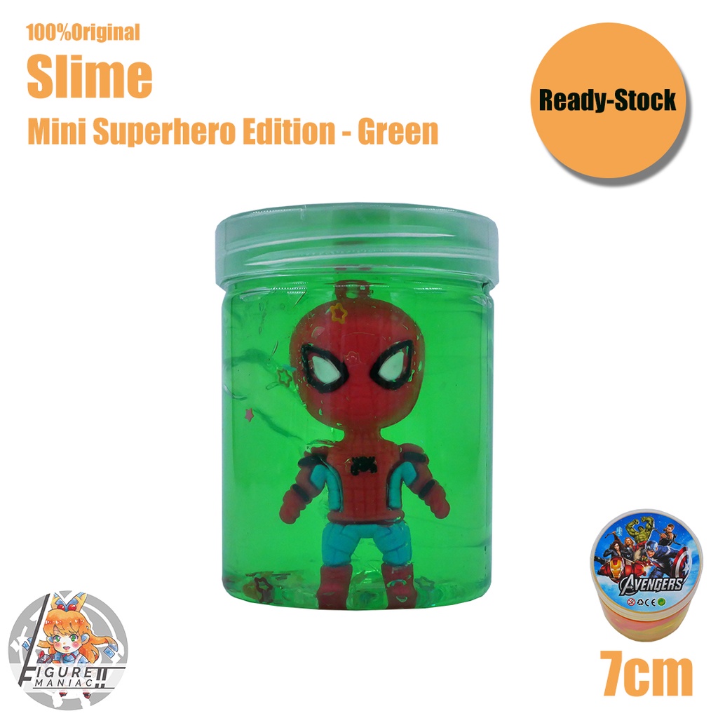 Mainan Anak - Slime Mini Superhero Tabung Edition 7 cm Import Premium