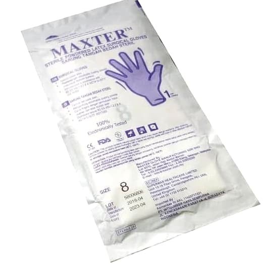 MAXTER SURGICAL GLOVE STERIL PER PASANG