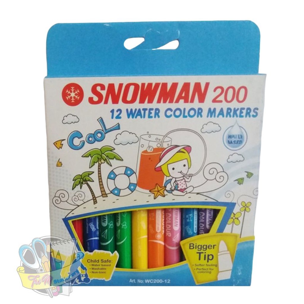 

SNOWMAN Water Colour Marker WC-200-12