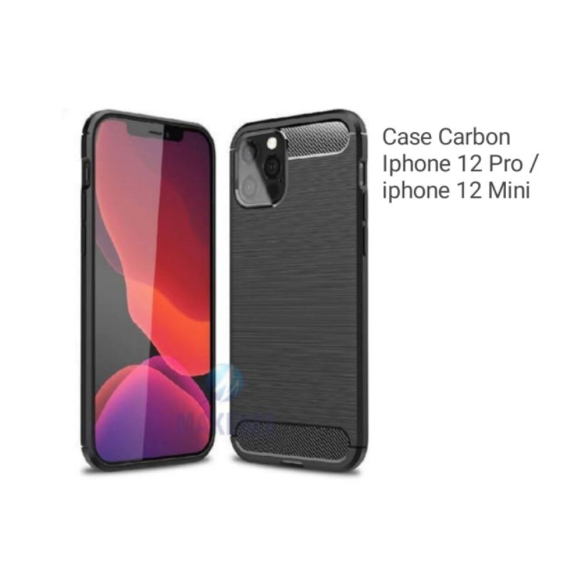 CASE SILICON CARBON IPHONE 12 PRO / IPHONE 12 MINI PREMIUM