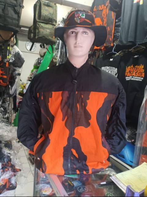 Jaket loreng pemuda pancasila/jaket bomber loreng pp