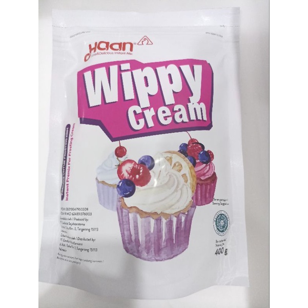 

haan wippy cream bubuk pouch 400gr